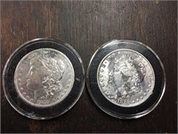 1879 & 1880-O Morgan Silver Dollars