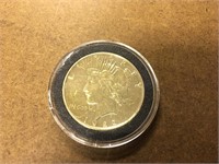1922 Peace Silver Dollar 24K Gold Clad
