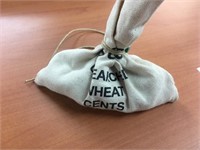 Unsearched wheat cents bag