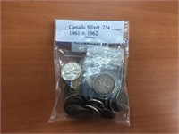 1961 & 1962 Canada Silver