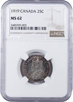 Select UNC 1919 Canadian Quarter.
