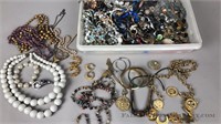 Large lot of costume jewelry