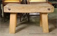 Heavy wooden stool