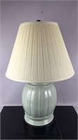 Green ceramic lamp