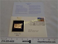 24K First Day Commemorative Stamp