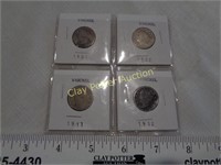 4 "V" Victory Nickels in Sleeve