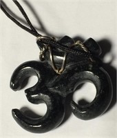 Black Jade Carved Pendant