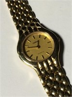 14k Gold Geneve Quartz Wrist Watch