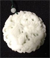 White Jade Carved Pendant