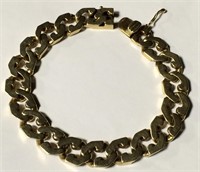 14k Gold Heavy Bracelet