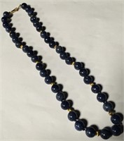 14k Gold And Agate Beaded Necklace