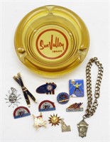 Sun Valley Idaho Charms, Pins, & Ashtray