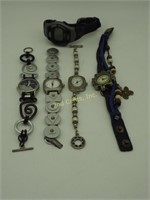 5 Lady's Novelty Casual Wrist Watches Lot