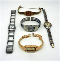 5 Lady's Fossil, Chico Anne Klein & Seiko Watches