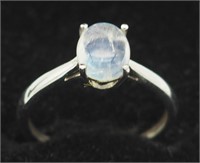 New Sterling Silver Opal Stone Size 7 Ring
