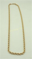 Premium Monet Heavy Gold Twist Link 23" Necklace