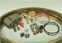 Vintage Costume Jewelry Earrings & Bracelets Lot