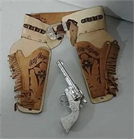 Kit Carson cap gun and Roy Rogers double holster