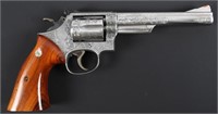 ENGRAVED SMITH & WESSON M66-1 REVOLVER 357 MAG CAL