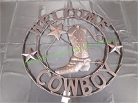 Metal Art: Welcome Cowboy