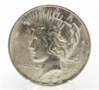 1923 BU Peace Silver Dollar