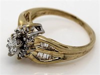 14kt Gold Fancy Marquise 3/4 ct Diamond Ring