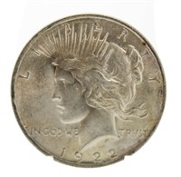 1922 BU Peace Silver Dollar
