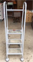 Three step metal work shop ladder