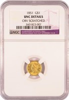 A 2nd 1851 $1.00 Gold.