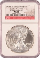 Certified Perfect 2011 Silver Eagle.
