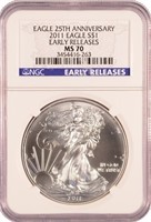 A 3rd Certified Perfect 2011 Silver Eagle.
