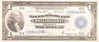 1918 $1.00 Federal Reserve Bank Note.