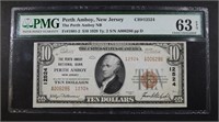 1929 $10 TY 2 NATIONAL CURRENCY PMG 63 EPQ