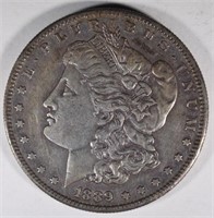 1889-S MORGAN DOLLAR, XF/AU