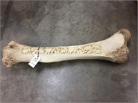 Elephant Femur Bone Carved (TX Res Only)