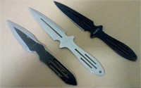 Lot of 3 throwing knives
