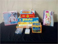 Box of board games and other items