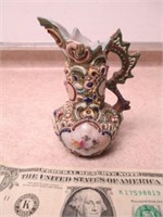 Ornate Highly Detailed Vintage Mini Pitcher Vase