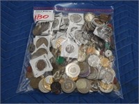 LOT, ASSORTED TOKENS & MEDALLIONS
