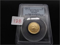 1988-W $5 GOLD OLYMPIC COMMEMORATIVE COIN MS69