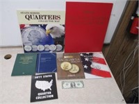 Lot of Empty Coin Collecting Books
