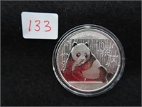 2015 CHINESE $10 SILVER PANDA COIN (1 OZ SILVER)