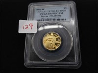 1986-W $5 GOLD STATUE OF LIBERTY CENTENNIAL COIN
