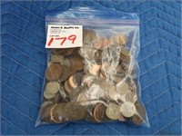 LOT, ASSORTED GREAT BRITAIN COINS & CURRENCY