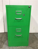 Neon green filing cabinet