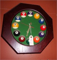 Lot #46 - Billiards wall clock