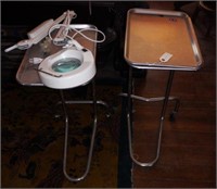 Lot #12 - (2) Stainless Pedigo medical carts/