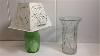 1991 glass vase/candleholder & Shabby Chic
