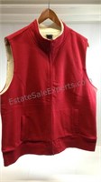 Basic Editions cotton vest red women's