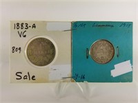 1183-A & 1915 GERMAN SILVER 1/2 MARKS COIN